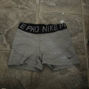 grey nike pros